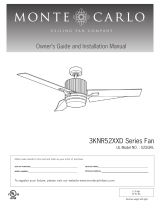 Monte Carlo Fan Company 3KNR52XXD Series Installation guide