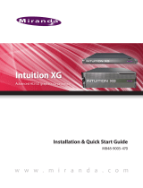 Miranda Intuition XG M848-9005-470 Operating instructions