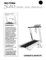 Pro-Form PFTLIO040 Owner's manual