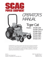 Scag Power Equipment TIGER CAT STC48V-25CV User manual