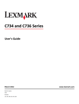 Lexmark C734N User manual