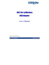 Abocom EEE 802.11b/g Wireless USB 2.0 Adapter User manual