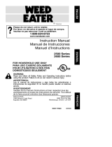 Weed Eater 2600 Series User manual