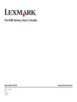 Lexmark Pro 700 series User manual