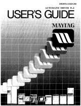 Maytag LDE8604AAL User manual
