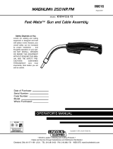 Miller Electric Magnum 250NR FM User manual