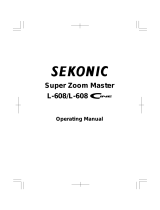 Sekonic L-608 User manual