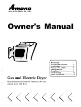 Amana Speed Queen User manual