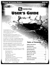 Maytag MAV7557EWQ User manual