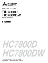 Mitsubishi DLP HC7800D User manual