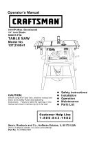 Craftsman 137218041 Owner's manual
