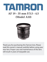 Tamron A10 User manual