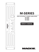Mackie M4000 User manual