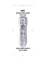 COX Cox Universal Remote Control User manual