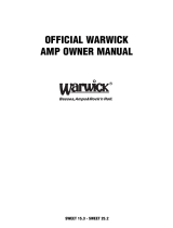Warwick SWEET 15.3 User manual