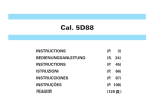 Seiko 5D88 User manual