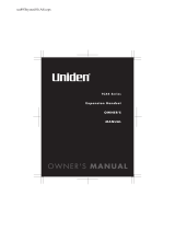 Uniden TCX400 User manual