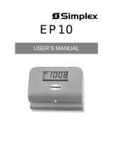 Simplex EP10 User manual