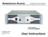 ADJ Power Amplifier V5000plus User manual