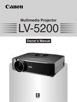 Canon lv 5200 User manual