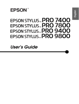 Epson STYLUSPro9800 Owner's manual