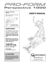 Pro-Form Perspective 1000 User manual