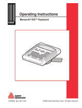 Avery 9825 Operating instructions