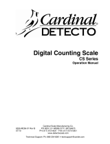 Cardinal Detecto CS-30 User manual