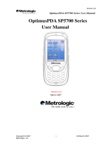 Metrologic SP5721-00660 - SP5700 OptimusPDA - Win CE 5.0 520 MHz User manual