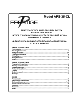 Audiovox APS-35-CL Installation guide