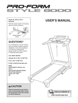 ProForm 995 ZLT PETL71707.2 User manual