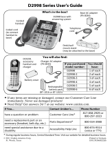 Uniden D2998-4 User manual