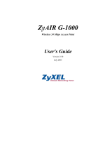 ZyXEL G-3000 User manual