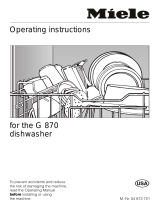 Miele G870 Owner's manual