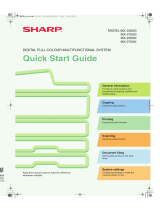 Sharp MX-2700G User manual