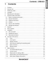 Silvercrest CRB-631 User manual