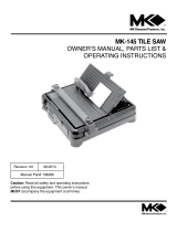 MK Diamond Products MK-145 Owner's manual