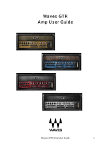 Waves GTR3 Amps Owner's manual