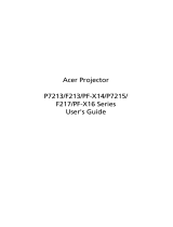 Acer P7215 User manual