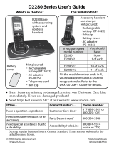 Uniden D2280 User manual