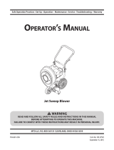 MTD Jet sweep blower User manual