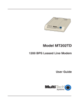 Multitech MT202TD 1200 User manual
