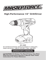 Master-force 241-0460 User manual