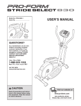 Pro-Form PFEL3926.1 User manual