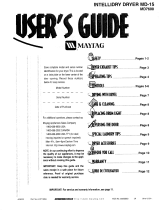 Maytag MD7600 Owner's manual