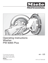 Miele Washer PW 6065 Plus User manual