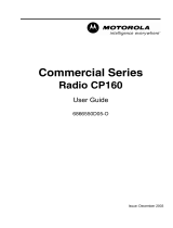 Motorola CP160 User manual