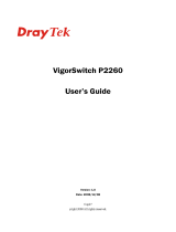 Draytek VigorSwitch P2260 User manual