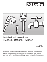 Miele 07821760 Installation guide