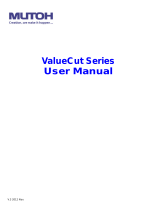 MUTOH ValueCut VC-600 User manual